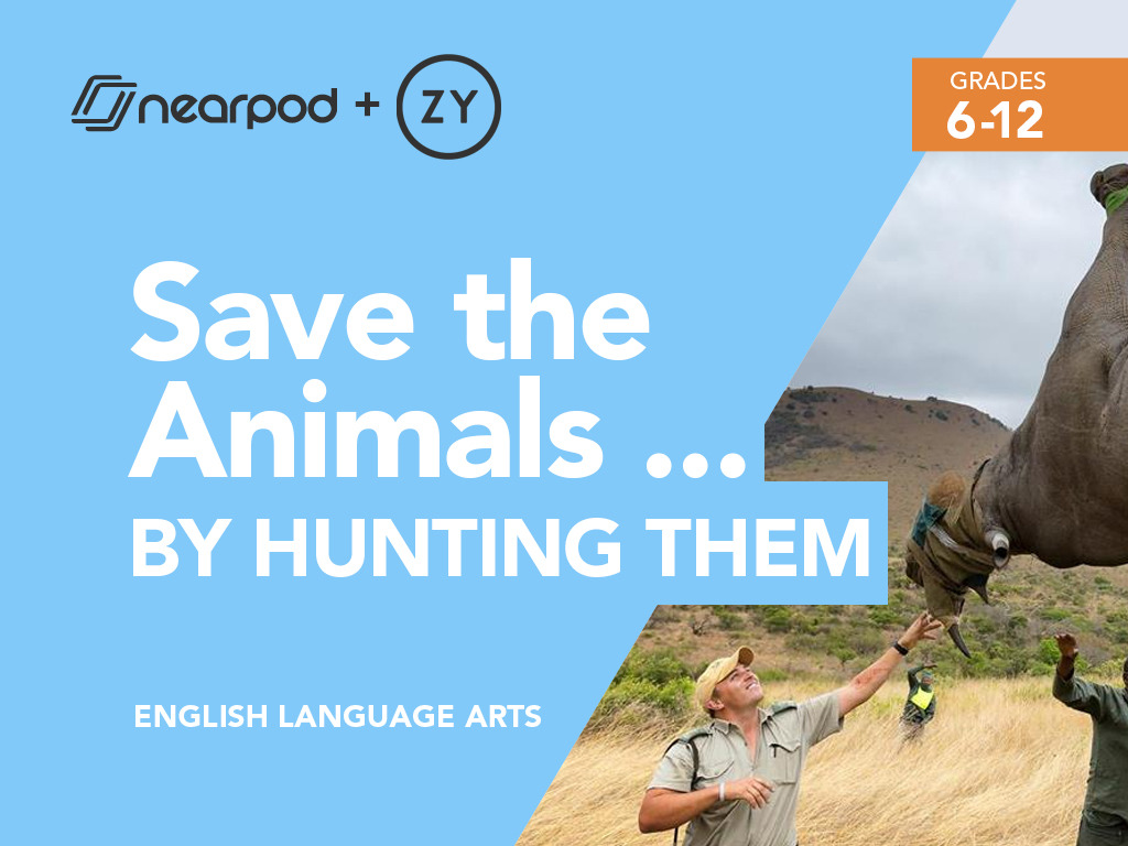 Save the animals, by hunting them