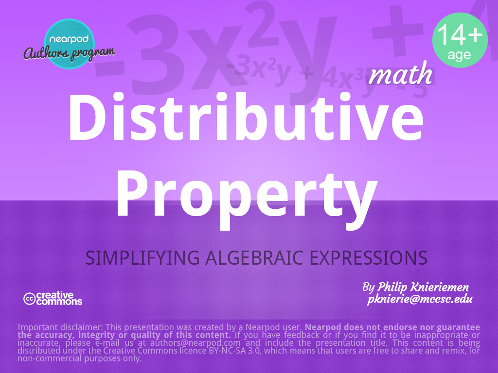distributive property