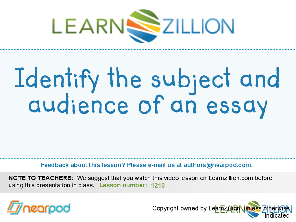 Simple essay topics picture