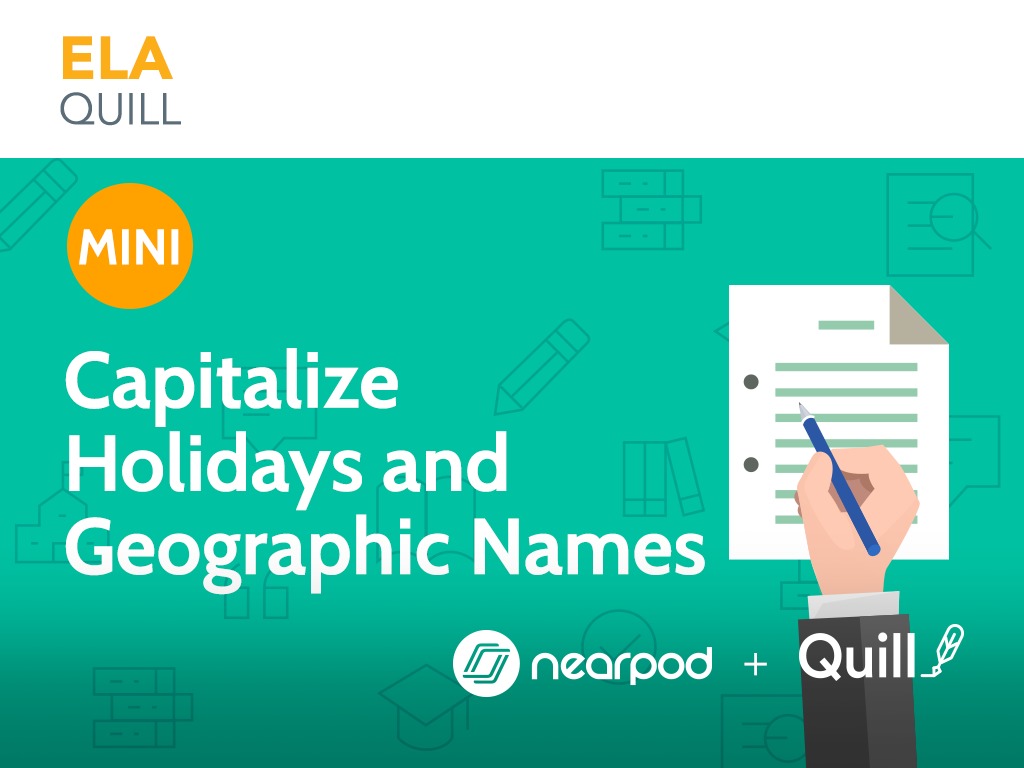 capitalize holidays and geographic names