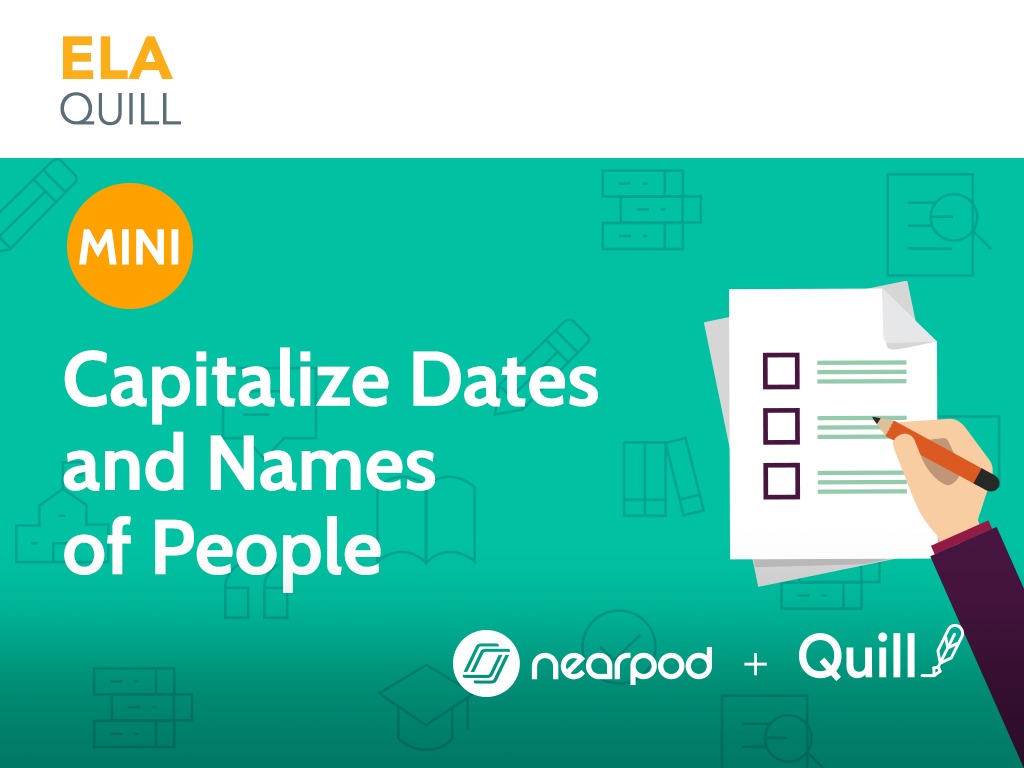 Capitalize Dates and Names of People
