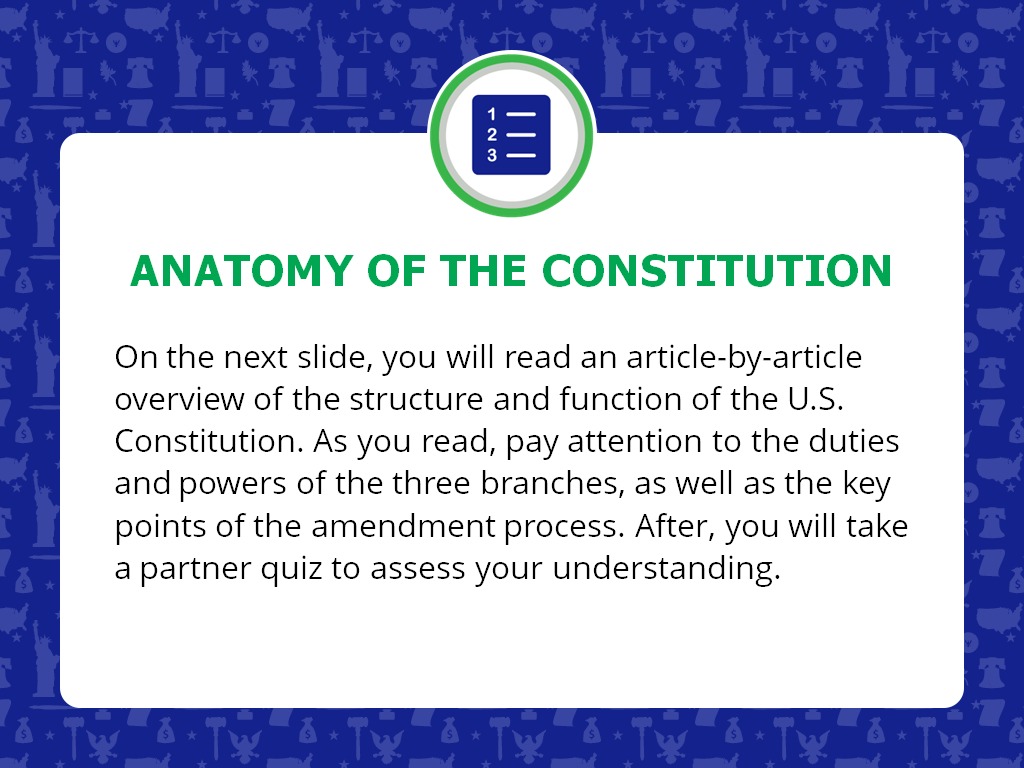 Nearpod Regarding Anatomy Of The Constitution Worksheet